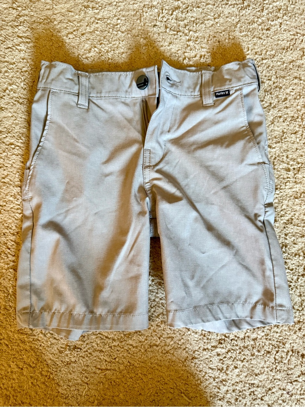 Hurley Light Gray Kids Chino Shorts